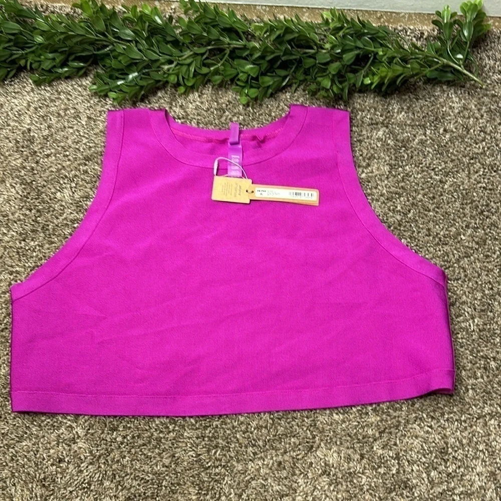 NWT Skims Knit Swim High Neck Top